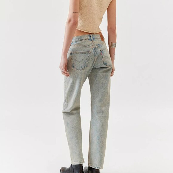 levi's 501 90s mid-rise jeans light blue size 27 - Picture 3 of 7